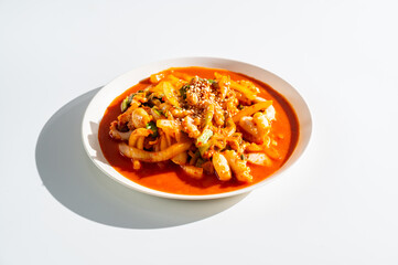 spicy stir-fried octopus, Korean food 'nakji bokkeum'