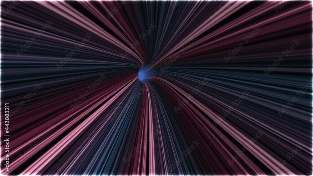 Poster abstract energy tunnel in space. energy force fields tunnel in outer space. vortex energy flows
