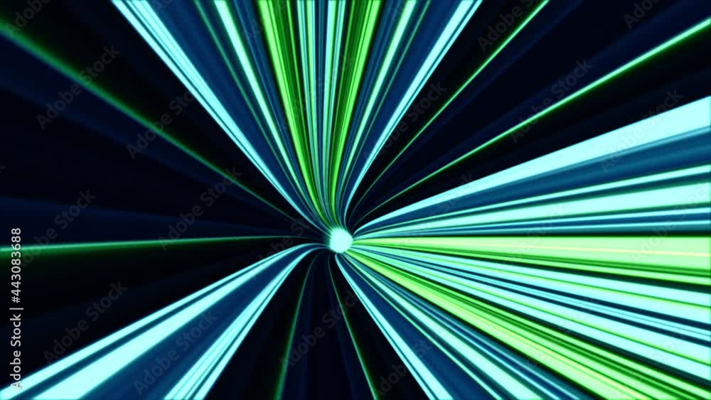 Poster abstract energy tunnel in space. energy force fields tunnel in outer space. vortex energy flows