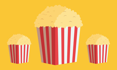 popcorn icon illustration, for logo or for background