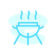 Vector illustration, barbeque cooking icon design template