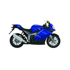 Obraz na płótnie Canvas illustration of sport motorcycle vector design