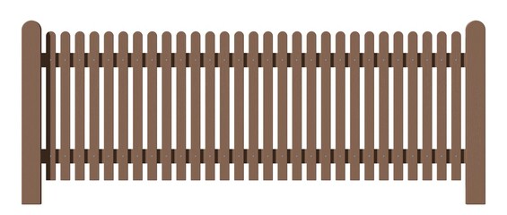 brauner Lattenzaun