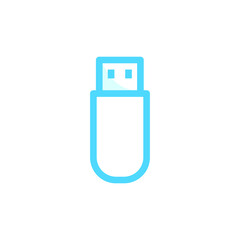 Vector illustration, flash disk icon design template