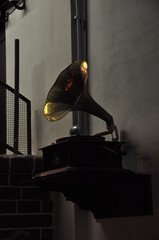 gramophone in the late evening