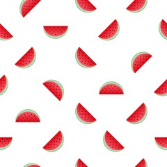 vector print of watermelons. seamless watermelons. pattern on clothing or print