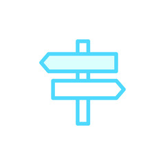 Vector illustration of direction icon design template