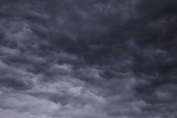 Obraz premium Epic Dramatic Storm sky, dark grey rainy clouds abstract background texture, thunderstorm
