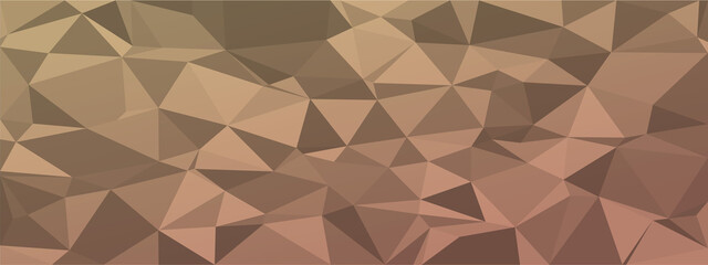 low poly abstract background. dark natural colors chaotic triangles of variable size and rotation. Minimalist layout for business card landing page wallpaper website brochure. Trendy vector eps10