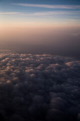 Textured clouds view from a plane