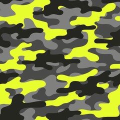 yellow vector camouflage pattern for army. camouflage military pattern