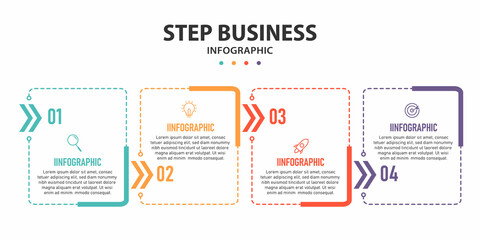Business info graphic design templates