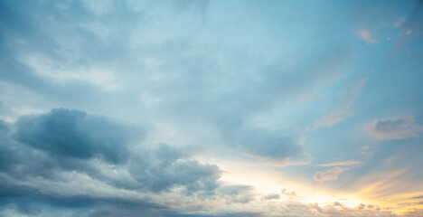 Beauty pastel sky soft color cloud sweet background