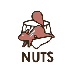 Vector logo of the nuts and dried fruits store