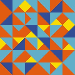 vector print abstraction. minimalistic geometric style. triangles of different colors