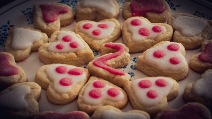 Sablés en forme de coeur