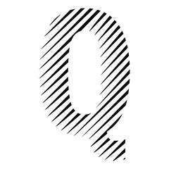 letter Q logo vector art. q logo vector line art.