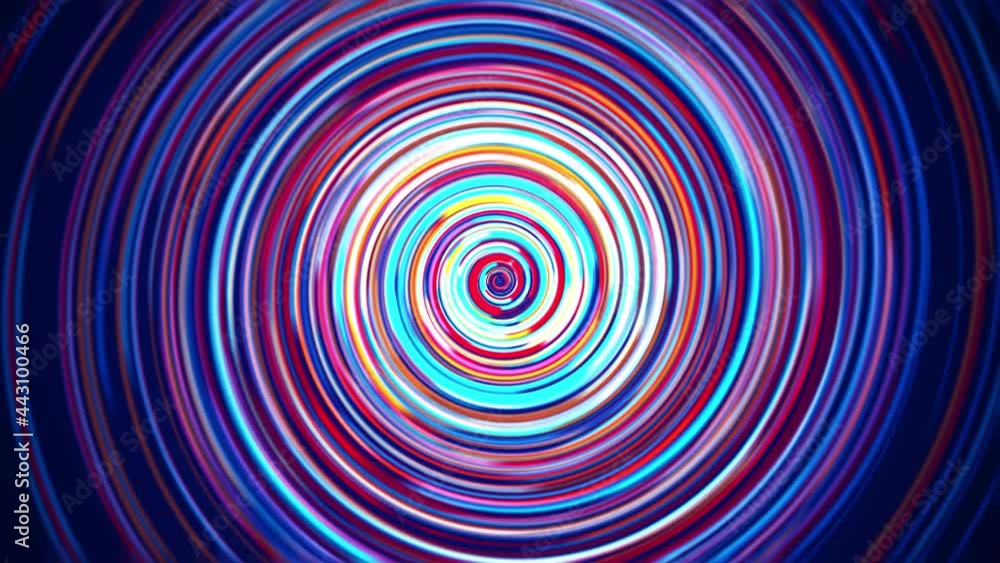Poster abstract rotation sweet colors glowing circular concentric spiral vortex swirl lines background seam