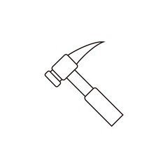 hammer tool work icon, hammer icon vector symbol illustration