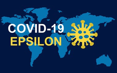 World map - covid-19 epsilon variant
