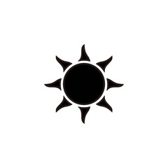 sun vector illustration and summer icon symbol