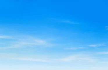 Foto op Plexiglas blue sky with puffy clouds © sumroeng