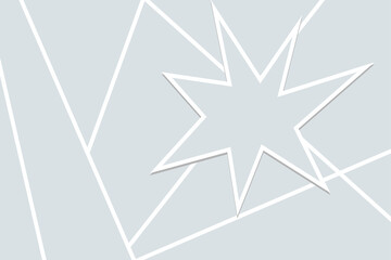 Abstract mood board template for presentation design, collage of seamless pattern. Geometric photo album background. Inspiration backdrop mockup. Moodboard blank. Children theme. Vector.