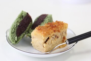 チーズケーキと抹茶ケーキ