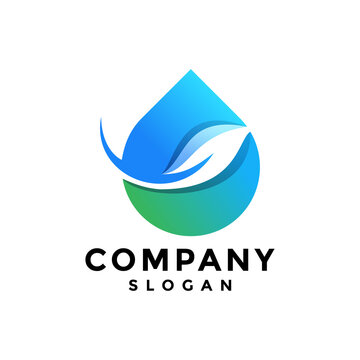 Creative colorful water drop logo template simple and colorful is perfect for your business symbol