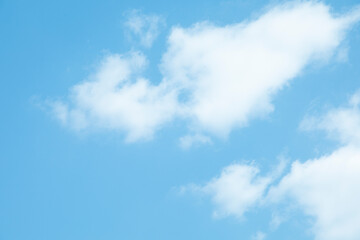 beautiful blue sky with white clouds