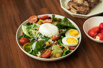 burrata cheese salad with cherry tomatos