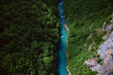 The Tara River Canyon, Montenegro, the longest canyon in Europe and second longest in the world...
