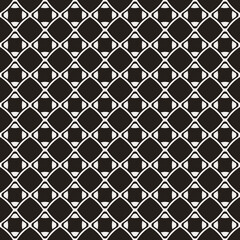 White repeated rhombses. Vector black background and simple rhomb ornament.
