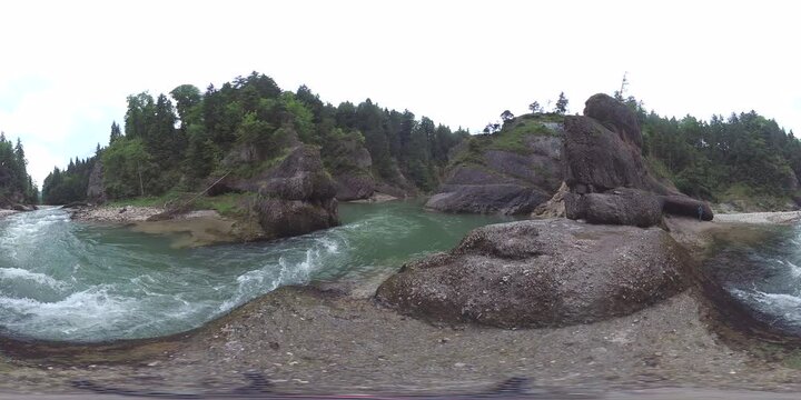 VR 360, Scheibum, Ammerdurchbruch, 360 Grad Video