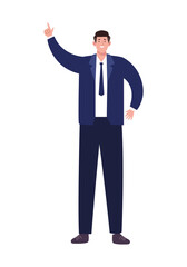 elegant businessman standing