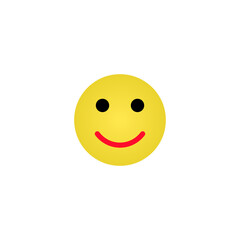 Smile Vector Template. Vector illustration for graphic design, Web, UI, app.