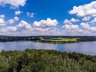 Talsperre Pöhl im Vogtland in Sachsen