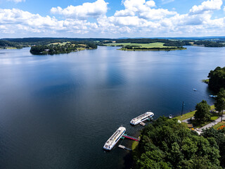 Blick auf die Talsperre Pöhl im Vogtland