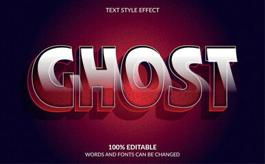 horror movie text style effect