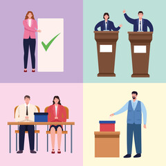 group persons election day