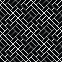 Abstract geometric pattern with lines, rhombuses A seamless vector background. Black and white texture.