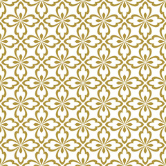 Floral pattern in baroque style Seamless vector background damask ornament.