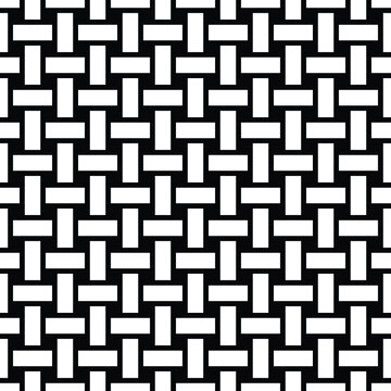Abstract geometric seamless pattern with Regular rectangles. black and white vector background.