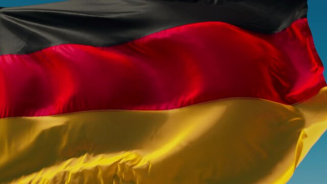 Germany flag waving on the wind