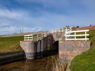 Fototapeten Noordpolderzijl, Groningen Province, The Netherlands © Holland-PhotostockNL