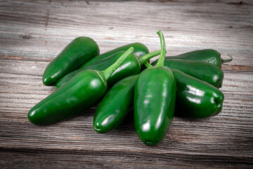 whole raw jalapeno green hot pepper