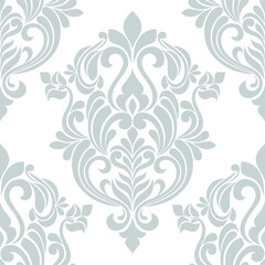 Floral damask seamless pattern.