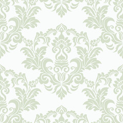 Damask seamless pattern. element. classical luxury old fashioned victorian texture floral, wallpapers, textile, wrapping vector background.