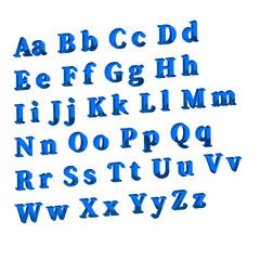 alphabet on the theme of the sea