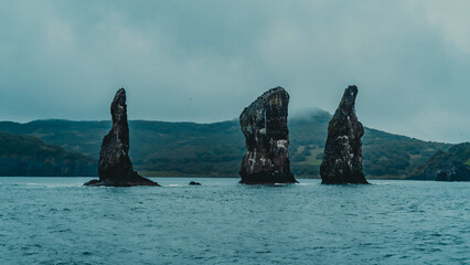 Kamchatka. Three Brothers Rocks. Avacha Bay